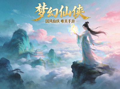 国风仙侠题材手游《梦幻仙侠》唯美游戏封面